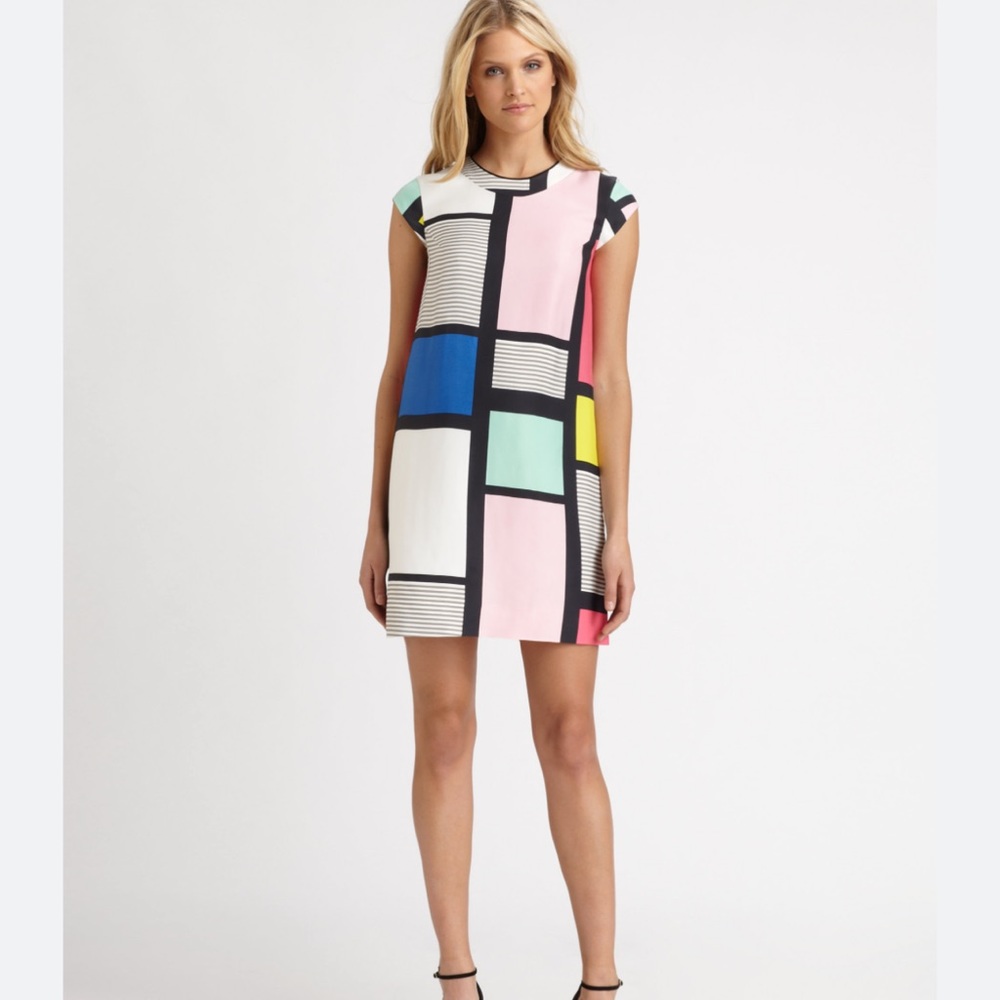 Kate Spade Claudette Color Block Dress Sz 8